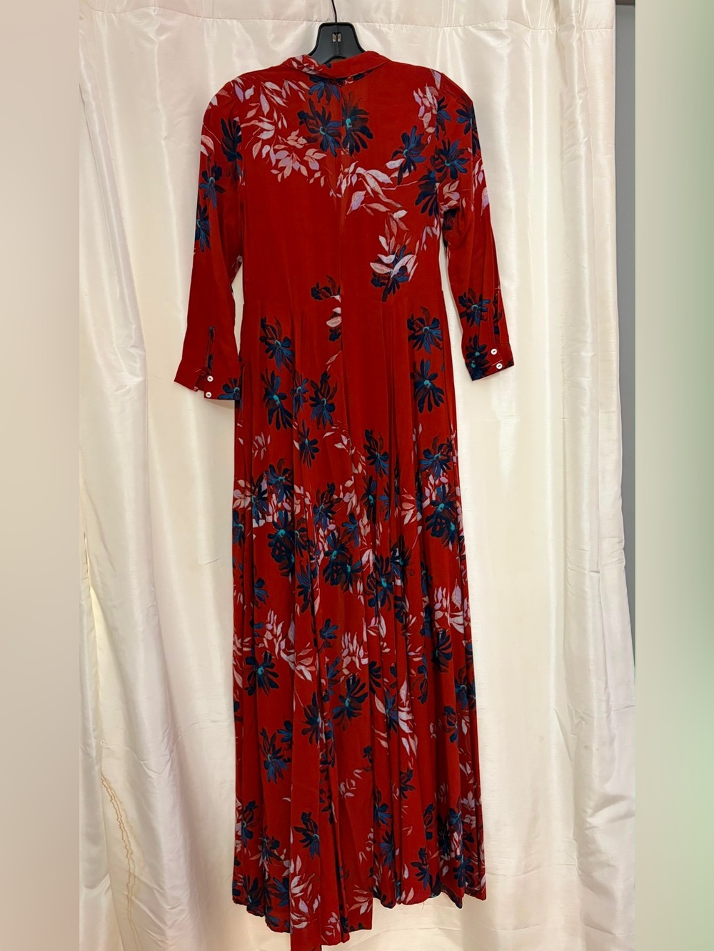 Free people Red Floral Print Button-Down Maxi Dress - Picture 2 of 3